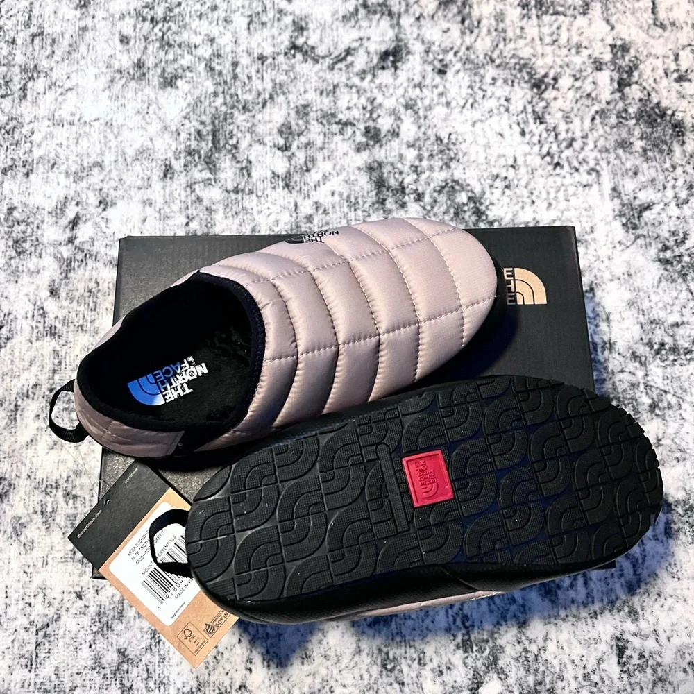 The North Face Quilted Slip-Ons in Mushroom Gray - Picture 4 of 7